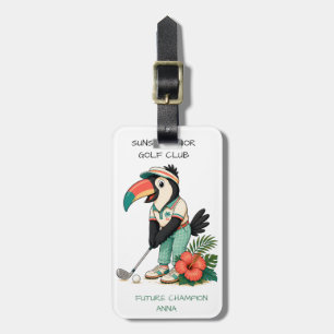 Kinder-Golftasche-Anhänger - Retro-Tukan-Junior-Go Gepäckanhänger