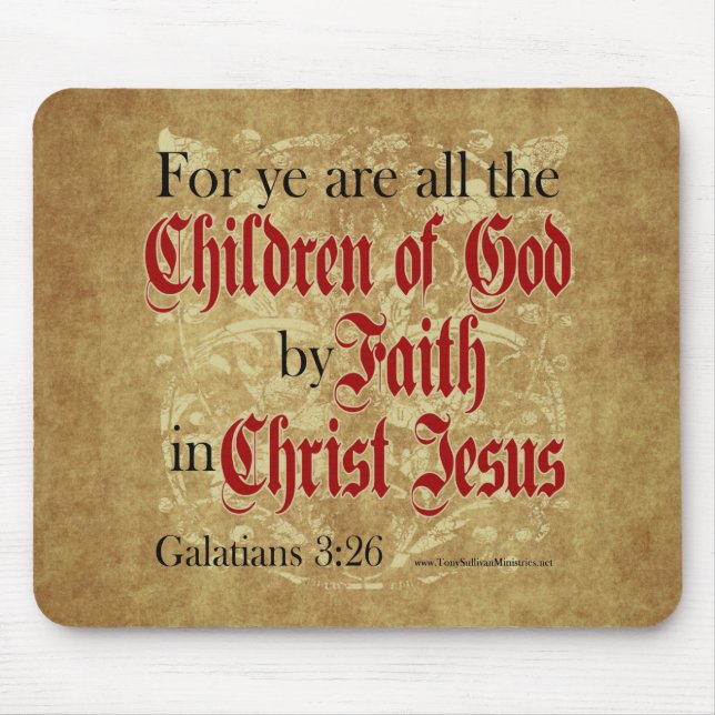 Kinder Gottes durch Glauben Mousepad (Vorne)