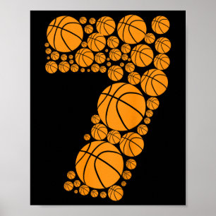 Kinder Grafik Bysketbyll 7. Geburtstagskinder 7 Ja Poster