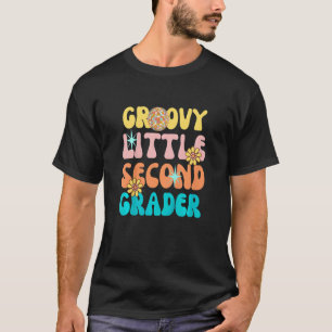 Kinder Groovy Kleine zweite Klasse zurück zur Schu T-Shirt