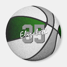 Kinder haben grüne graue Teamfarben Basketball