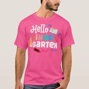 Kinder Hallo Kindergarten Erster Kindergarten T-Shirt