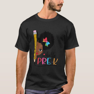 Kinder Hallo Pre K Kinder zurück zur afrikanischen T-Shirt