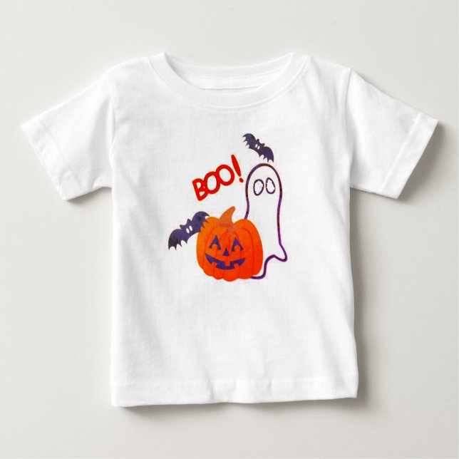 Kinder Halloween Boo Baby Shirt - Kostüm T-Shirt! (Vorderseite)