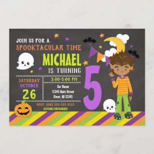 Kinder Halloween Geburtstagseinladung - Werewolf B Einladung