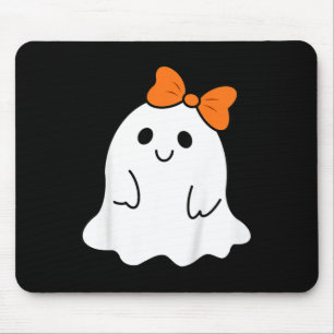 Kinder Halloween-Geist mit einem Bow Girls Hall Mousepad