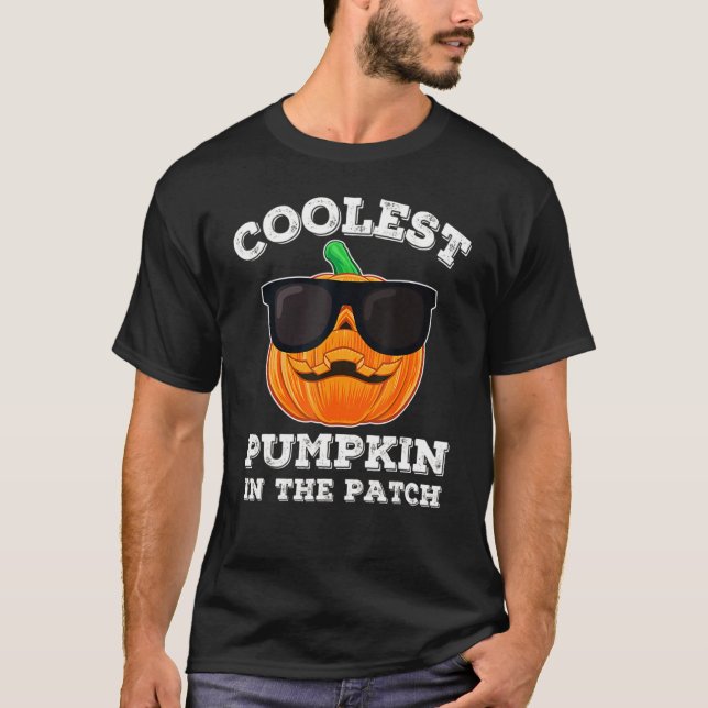 Kinder Halloween Jungs Mädchen Coolen Kürbis in P T-Shirt (Vorderseite)