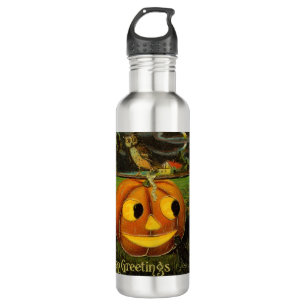 Kinder Halloween Kürbisernte Jack-o-Lantern Kürbis Edelstahlflasche