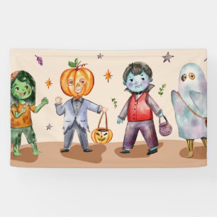 Kinder-Halloween-Party, Halloween-Party-Heimdekora Banner