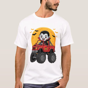 Kinder Halloween Vampir-Monstertruck T-Shirt