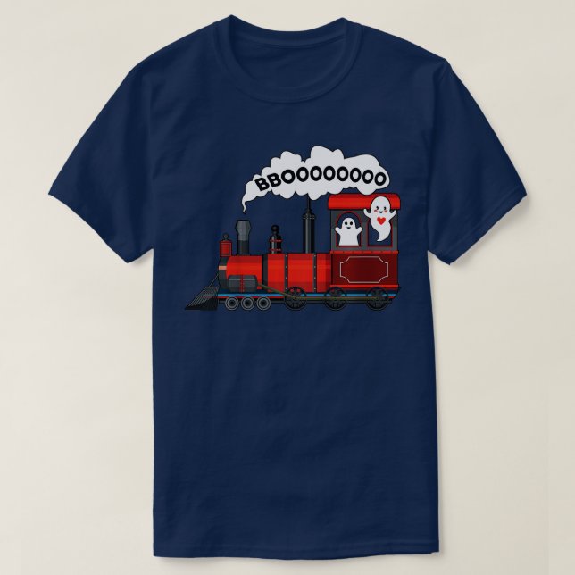Kinder Halloween Zug Boo Funny Ghost Kleinkind Kin T-Shirt (Design vorne)