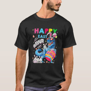 Kinder Happy Eastrawr T Rex Bunny Dinosaur Oaster  T-Shirt