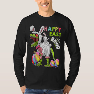 Kinder Happy Eastrawr T Rex Bunny Dinosaur Oaster  T-Shirt