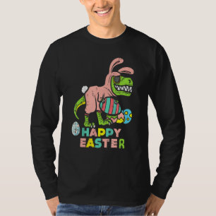 Kinder Happy Osterrex Ostern Bunny Egg Funny Dinos T-Shirt