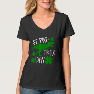 Kinder Happy St Pat Trex Day Dino Patricks Kleinki T-Shirt