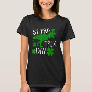Kinder Happy St Pat Trex Day Dino Patricks Kleinki T-Shirt