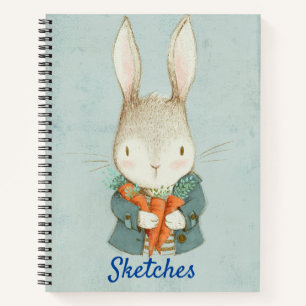 Kinder-Hasen-Skizze Notizbuch
