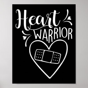 Kinder-Herz-Krieger-CHD-Bewusstseins-Geschenk Ange Poster