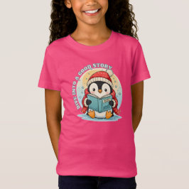 Kinder-Hot-Pink-Lesepinguin-Storytime-Kotton-T-Shi T-Shirt