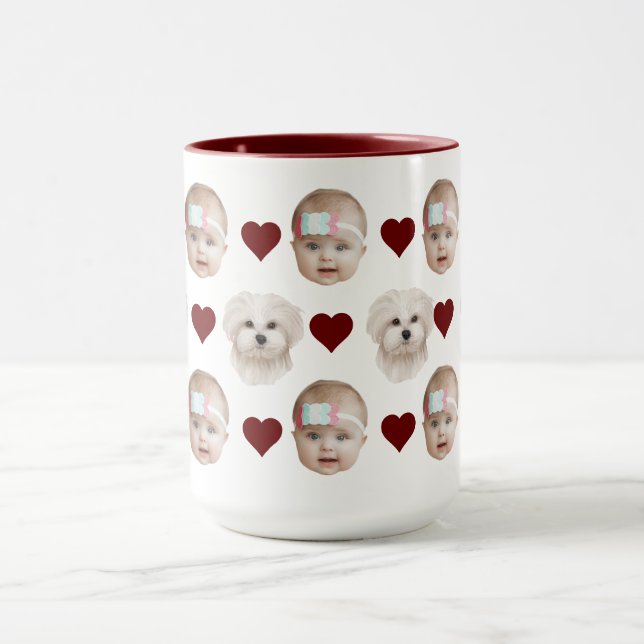 Kinder Hunde Katzen Kindergeschenk für Mamas und V Tasse (Zentrum)