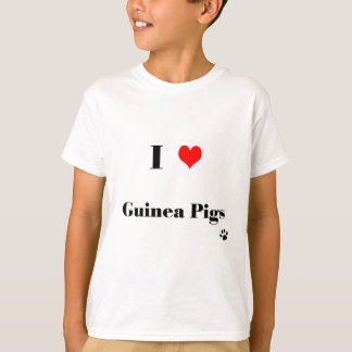 Kinder I Liebe Guinea Schweine T Shirt