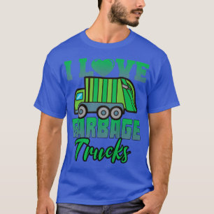 Kinder I Liebe Müllwagen Kleinkinder Kinder Kinder T-Shirt