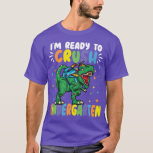 Kinder ich bin bereit, den Kindergarten-Dinosaurie T-Shirt
