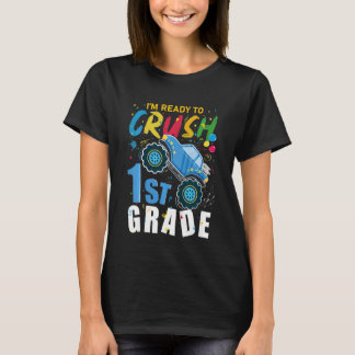 Kinder, ich bin bereit, die 1. Klasse Monstertruck T-Shirt
