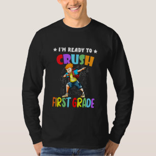 Kinder Ich Bin Bereit Die 1. Klasse Zu Knacken Dab T-Shirt