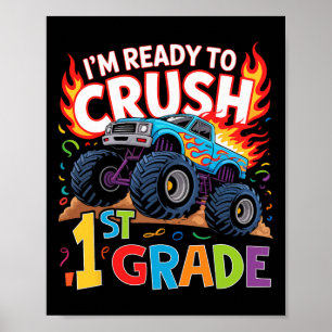 Kinder Ich bin bereit, die 1. Klasse zu knacken Er Poster