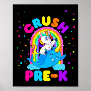 Kinder Ich Bin Bereit, Vorschule Einhorn Zu Zerstö Poster