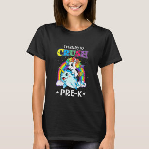 Kinder, ich bin bereit, Vorschule Narwal Einhorn R T-Shirt