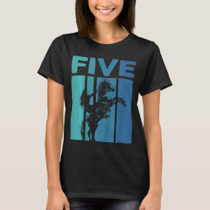 Kinder Ich bin jetzt 5 Jahre Reitpferd zum fünften T-Shirt