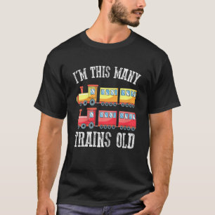 Kinder ich bin so viele Züge alt Kind 2. Geburtsta T-Shirt