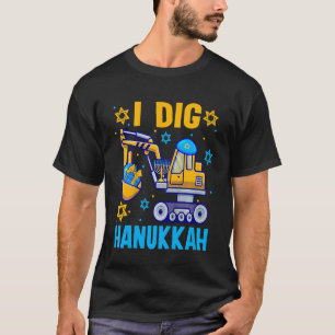 Kinder ich Dig Hanukkah Bagger Bau Kleinkind T-Shirt