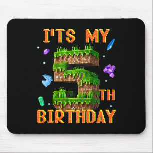 Kinder, ich habe meinen 5. Geburtstag Pixel-Gamer- Mousepad
