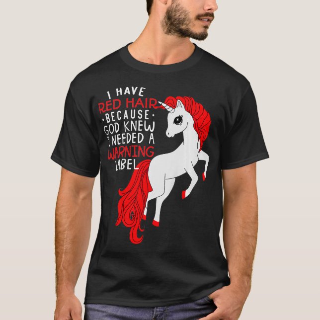 Kinder ich habe rotes Haar, weil Gott wusste, dass T-Shirt (Vorderseite)