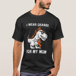 Kinder Ich Trage Orange Für Meine Mutter T Rex Ms T-Shirt