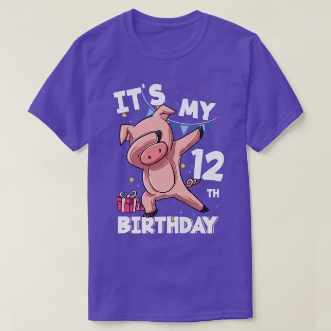 Kinder ihren 12. Geburtstag, 12. Geburtstag T-Shirt (Design vorne)