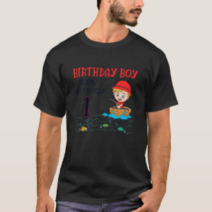 Kinder im Alter von 1 Jahr Kleiner Fischerjunge Fi T-Shirt