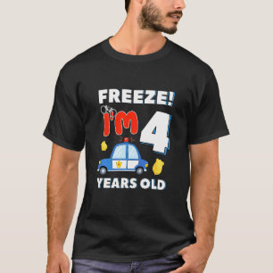 Kinder im Alter von 4 Jahren Polizist Polizist 4. T-Shirt