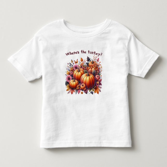 Kinder im Herbst- oder Erntedank-Thema Kleinkind T-shirt (Vorderseite)