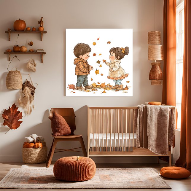 Kinder im Herbst Poster (Von Creator hochgeladen)