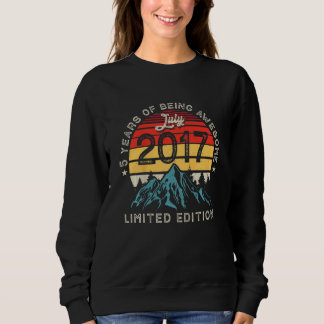 Kinder im Jahr 2017 Geboren im Juli 2017 5. Geburt Sweatshirt