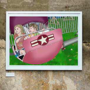 Kinder im Karneval Whimsical Art Poster