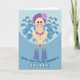 Kinder im Summer Camp Cannon Ball Girl Splash! Karte