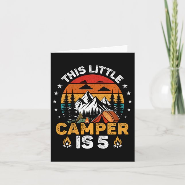 Kinder in diesem kleinen Camper ist 5 Jahre alt Ca Karte (Vorderseite)