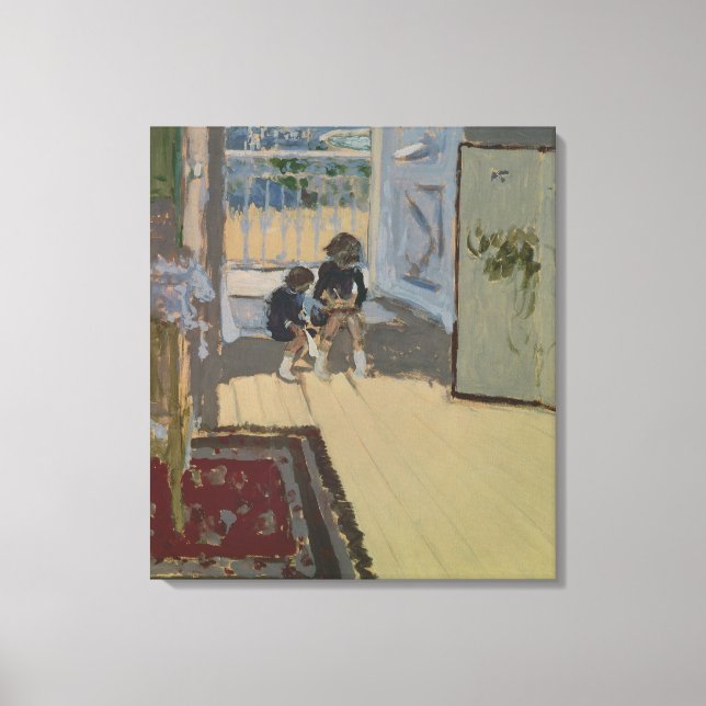 Kinder in einem Zimmer, 1893 Leinwanddruck (Vorderseite)