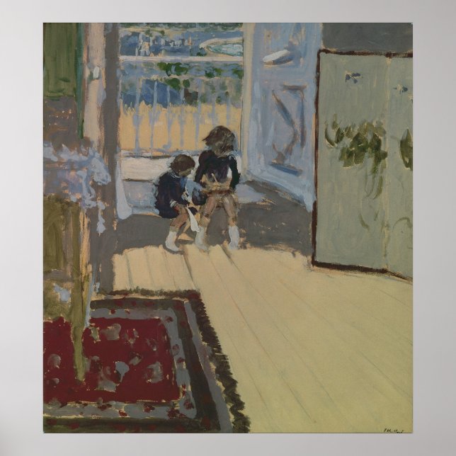 Kinder in einem Zimmer, 1893 Poster (Vorne)