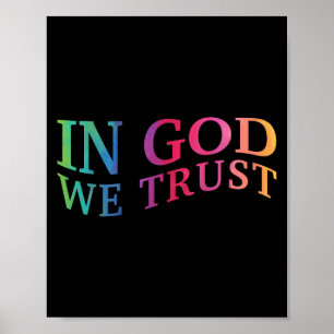 Kinder in Gott Wir vertrauen dem guten Christliche Poster